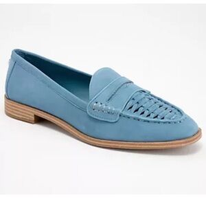 NWOT Vince Camuto Caylas Woven Penny Loafers Leather Size 9 Wide